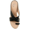 thumbnail image 6 of Journee Womens Rayna Wedge Heel Slip On Sandals, 6 of 10