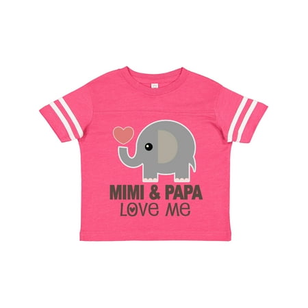 

Inktastic Mimi and Papa Love Me Elephant Gift Toddler Boy or Toddler Girl T-Shirt