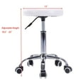 thumbnail image 2 of Gymax White Adjustable Hydraulic Rolling Swivel Stool Salon Massage Spa, 2 of 10