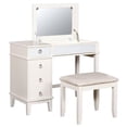 thumbnail image 1 of Pemberly Row Ensemble de Coiffeuse de Chambre 2 Pcs en Blanc, 1 of 1