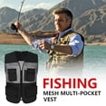 thumbnail image 3 of Neries Chaqueta de pesca de verano con bolsillos delanteros Tamaño múltiple CHEIST CHAIST CHAISTWEAT HOMBRES OUTERWAR VESTIDOS ACCESORIOS DE JUEGOS AIRNIOS BLACK / XXXL sidaley OD003201-08, 3 of 7
