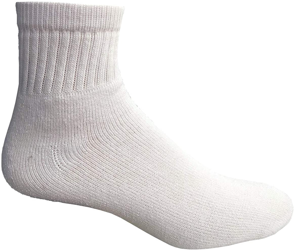 Yacht & Smith 24 Pair Mens & Womens Ankle Sports Socks by SOCKS'NBULK White