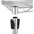 thumbnail image 3 of YSSOA Heavy Duty 3-Shelf Shelving Unit,Plug Version, 23.82" D x 11.80" W x 20.20" H, Chrome, 3 Tier (HKSHLF23132003CLITEV1), 3 of 3