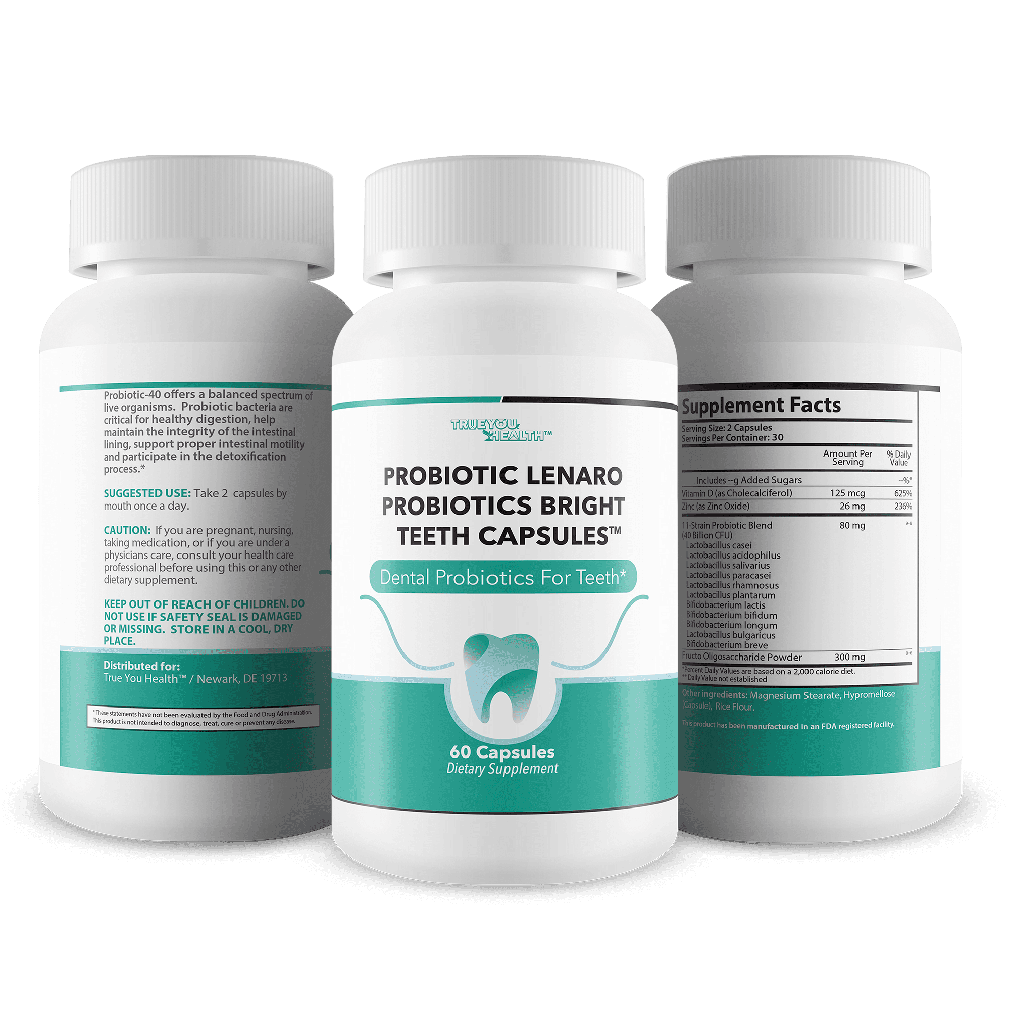Probiotics Bright Teeth Capsules - Our Best Dental Probiotics White Teeth Support - Dental Probiotics Bright Whitening Teeth Mousse Alternative Capsules - Probiotics for Teeth Probiotic Mouth