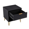 thumbnail image 3 of Pemberly Row Commode Standard 2 Pcs à 3 Tiroirs et Table de Nuit 1.0 en Noir, 3 of 13