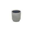 thumbnail image 2 of Celadi Gray Rippled Ceramic Pot - Small, 2 of 2