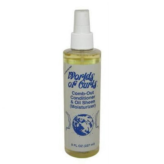 World of Curls Moisturizing Oil Sheen Spray 8 oz (Pack of 4)
