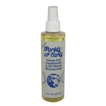 World of Curls Moisturizing Oil Sheen Spray 8 oz (Pack of 3)