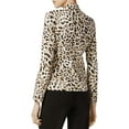 thumbnail image 2 of Calvin Klein Women's Petite Leopard-Print Blazer (4P, Khaki Multi), 2 of 4