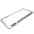 thumbnail image 3 of Ford Explorer 3D Embossed Letters on Mirror Chrome Metal License Plate Frame, 3 of 8