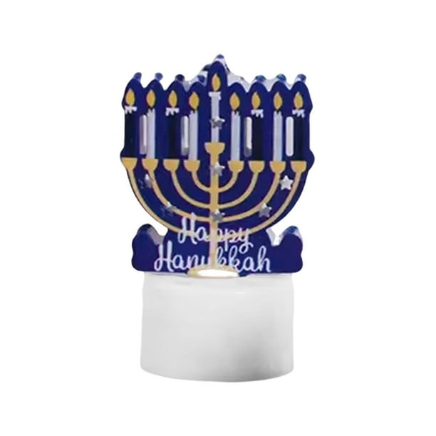Elegante vela electrónica de Hanukkah de sobremesa de bajo consumo que ilumina todos los rincones de su casa con calidez festiva y