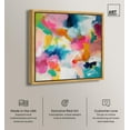 thumbnail image 2 of Gossamer Colors Canvas Modern Colorful Print by Art Remedy, Gold Frame, 40" x 40", 2 of 7