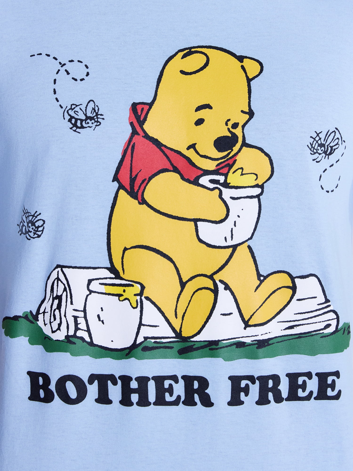 Winnie the Pooh Men's and Big Men's Bother Free Graphic Tee, Sizes S-3XL