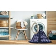thumbnail image 2 of Ahgly Company Machine Washable Indoor Round Transitional Periwinkle Purple Area Rugs, 8' Round, 2 of 7