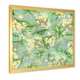 thumbnail image 2 of Designart 'Yellow Flowers and Tropical Foliage XIV' Modern Framed Art Print, 2 of 4