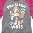 thumbnail image 3 of Paw Patrol - Pawsitive Vibes - Toddler And Youth Girls Raglan Graphic T-Shirt, 3 of 6