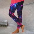 thumbnail image 2 of DDAPJ pyju Womens Heart Leggings Valentine's Day Print High Waisted Casual Yoga Pants Running Fitness Tights Multicolor#6 XL, 2 of 7