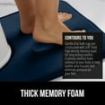 thumbnail image 3 of GORILLA GRIP Thick Memory Foam Toilet Rug for Bathroom, U Shaped Washable, Soft Absorbent Velvet Topside Floor Mats, Machine Wash, Cushioned Luxury Rugs for Bath Room, 22.5x19.5 Navy Blue, 3 of 8