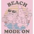 thumbnail image 2 of Girl's SpongeBob SquarePants Beach Mode On  Graphic Tee Light Pink Large, 2 of 4