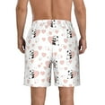 thumbnail image 3 of Kdxio Heart Panda Pattern Mens Casual Shorts - Drawstring Summer Beach Sports Shorts for Men, 3 of 9