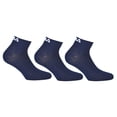 thumbnail image 1 of FILA Calcetines de Cuarto de Milla Unisex, 3 pares - Calcetines cortos, Sport, Logotipo Cintura, uni, 35-46 Azul Marino 43-46 (9-11 UK), 1 of 3