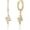 02 Gold, variant on Lightning Bolt Dangle Earrings 14K Gold Plated 5A+ Cubic Zirconia Hanging Hoop Lightning Drop Cool Dangling Earrings For Men Women Trendy