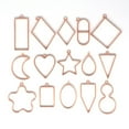 thumbnail image 3 of CAROOTU 15pcs Heart Star Moon Frame Pendant Bezel Setting Resin DIY Mold for Charm, 3 of 5