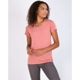 thumbnail image 2 of Real Essentials 5 Pack: Women's Dry Fit Tech Stretch Short-Sleeve Crew Neck Athletic T-Shirt (Available in Plus Size), 2 of 7