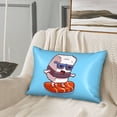 thumbnail image 3 of Disketp Sushi Salmon Surfing Satin Pillowcase For Hair And Skin - Satin Pillow Cases Standard Size 20x30 Inches With Zipper,Gifts For Women Men, 3 of 8