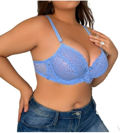 

Sexy A Piece Blue Plus Size Bras & Bralettes (Women s)