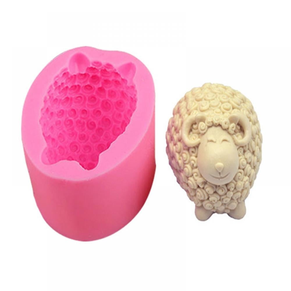 Sheep 3D DIY Silicone Fondant Cake Mold Soap Chocolate Decorating Mould Tool 