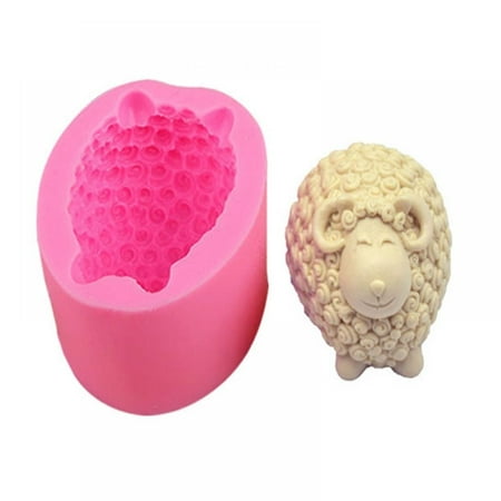 

Newway 1pcs Silicone Mold Cute Curly Sheep 3D Sheep Shape Craft Art Silicone Soap Mold Craft Mold DIY Soap Handmade Kitchen Accessories