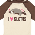 thumbnail image 4 of Inktastic I Love Sloths Girls Long Sleeve Baby Bodysuit, 4 of 5