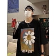 thumbnail image 4 of Summer New Casual Loose T-shirt Short Sleeved Men‘s Fashion Loose Printing Large 8XL Hip Hop Couple Wear Half Sleeve Cotton Top, 4 of 7