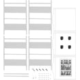 thumbnail image 4 of Fichiouy 2/3-Tier Metal Rolling File Cart File Organizer Cabinet with Wheels for Home Office, 4 of 7