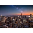 thumbnail image 2 of wall26 - Milky Way Over Manhattan, New York City - Removable Wall Mural | Self-Adhesive Large Wallpaper - 100x144 inches, 2 of 6