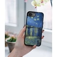 thumbnail image 5 of WIRESTER Shockproof Soft Rubber Cover Case for Apple iPhone 16e 6.1" 2025, Starry Night Over The Rhone, 5 of 5