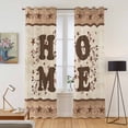 thumbnail image 2 of Country Kitchen Curtains Window Panels, Texas Star Plants Branches Berry Farmhouse Retro Insulated Window Treatment Curtain, Grommet Curtains for Bedroom/Living Room/Bathroom, 2 Piece 42"Wx84"L, 2 of 8