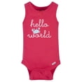 Gerber Baby Girl Tank Onesies Bodysuits, 4pk