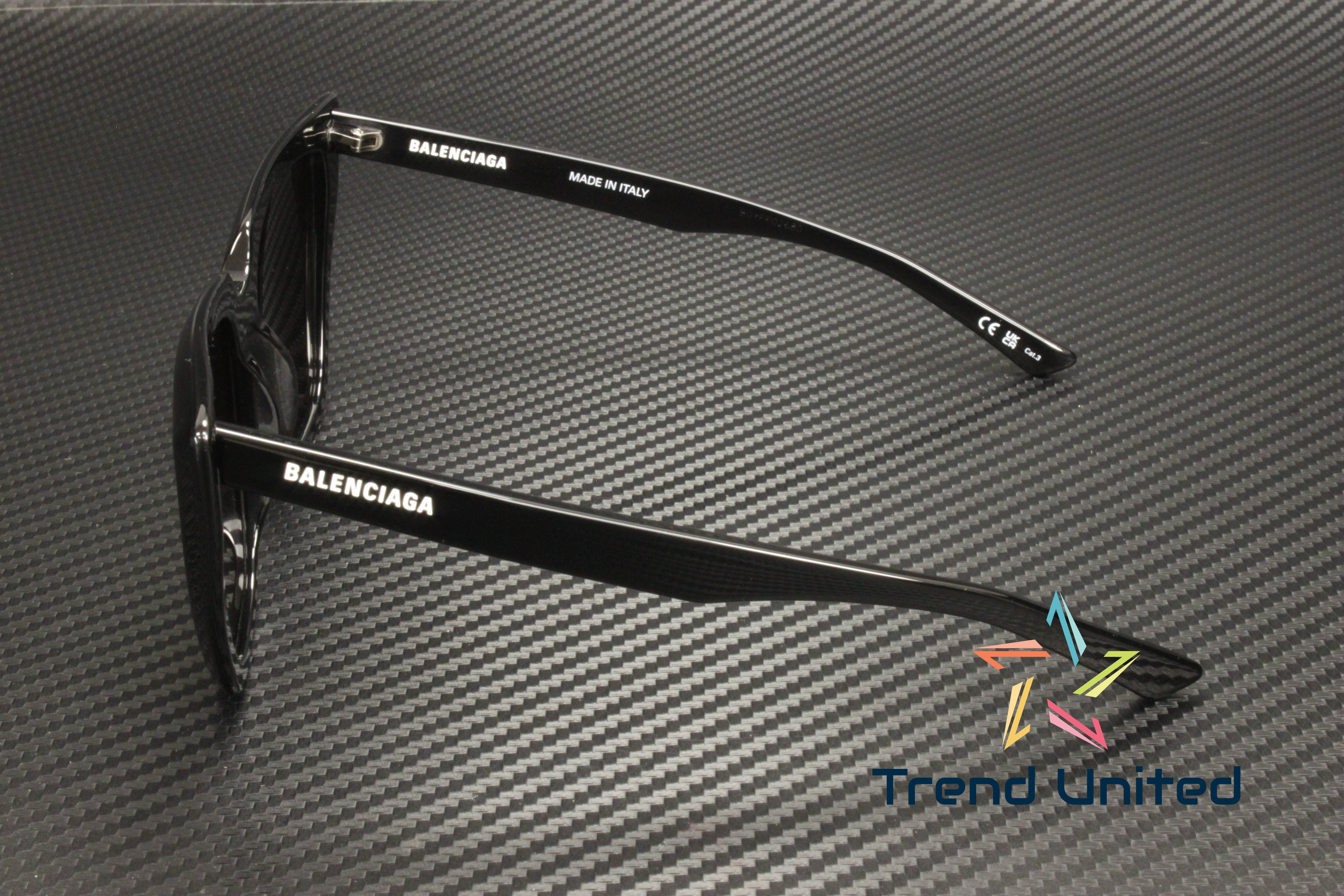 Balenciaga Grey Cat Eye Ladies Sunglasses BB0046S 001 55