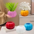 thumbnail image 7 of STPToys Plastic Vase Fall Pumpkin Shaped Vase Yellow Flower Pot for Thanksgiving Party Home Room Office Farmhouses Decoration, 7 of 7