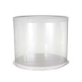 thumbnail image 1 of Plastic Transparent Cake Box Round Cake Packaging Boxes Organizer for Home Dessert Shop (White Double-layer) (10inch) 26-27s, 1 of 3