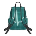 thumbnail image 6 of Lafuoo ECG Wave Pattern Lightweight Backpack, Wear-resistant Multi-pocket Travel Backpack, Suitable for Work, Campus, Mountaineering, Unisex-One Size, 6 of 7