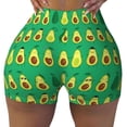 thumbnail image 2 of Haiem Cartoon Fruit 1 No Front Seam Biker Shorts for Women Yoga Workout Gym Bike Shorts with Tummy Control Moisture-Wicking-, 2 of 9