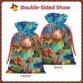 thumbnail image 2 of Fuzoiu Sea World Print Christmas Gift Bag,Burlap Gift Bag with Drawstring Closure & Hang Tag,Perfect for Holidays, Birthdays, and Special Occasions-Small, 2 of 7