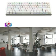 Mini Keyboard Wired Bluetooth-compatible Wireless Dual Mode 87 for Key RGB Mechanical Keyboard Kailh BOX Switch For Tabl