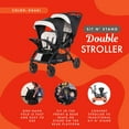Baby Trend Sit N' Stand Double Stroller 2.0 DLX with Harness, Modern