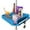 A, variant on WIFKLSIIPG 13 inch Beach Umbrella Table Tray with 4 Cup Holders 3 Snack Compartments 3 Sunglass Holes 2 Cell Phone Slots Beach Umbrella Table Accessories for Beach Terrace Garden Pool