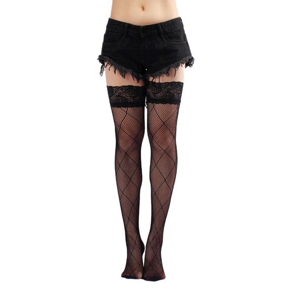 Ketyyh-chn99 Socks Extra Large Christmas Stocking Thigh High Stockings Silicone Lace Top Stay Up Silky Semi Sheer Pantyhose for Women Nylon