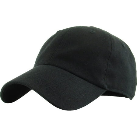 Classic Washed Solid Cotton Dad Hat Adjustable Baseball Cap Polo Style